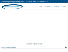 Tablet Screenshot of mysoresightseeing.com